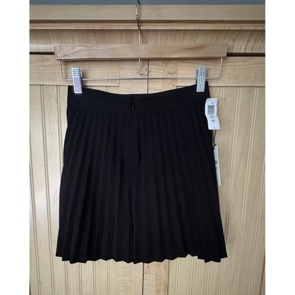ARITZIA Sunday Best ☆ Olive Micro Pleated Skirt Black Size 00 NWOT Preppy Tennis - Picture 6 of 8